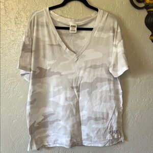 PINK Victoria's Secret White Boxy Short Sleeve T-Shirt